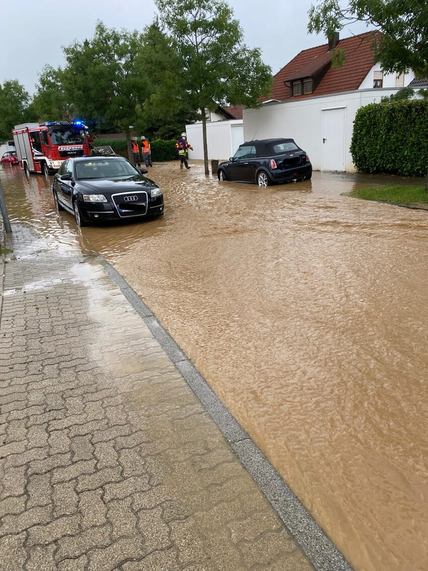 Archivbild Starkregen Fliederstraße - Foto: Wald + Corbe