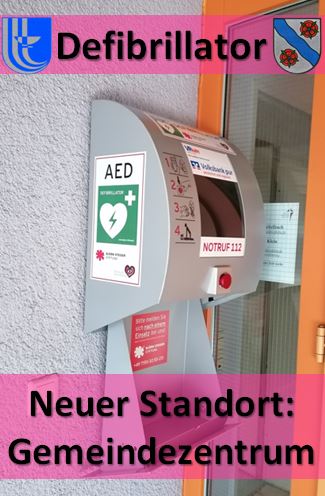 AED an der Ecke Linden-/Wiesenstraße