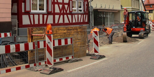 Baumaßnahmen und Verkehrsbehinderungen