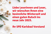 SPD Karlsbad wünscht frohe Weihnachten!